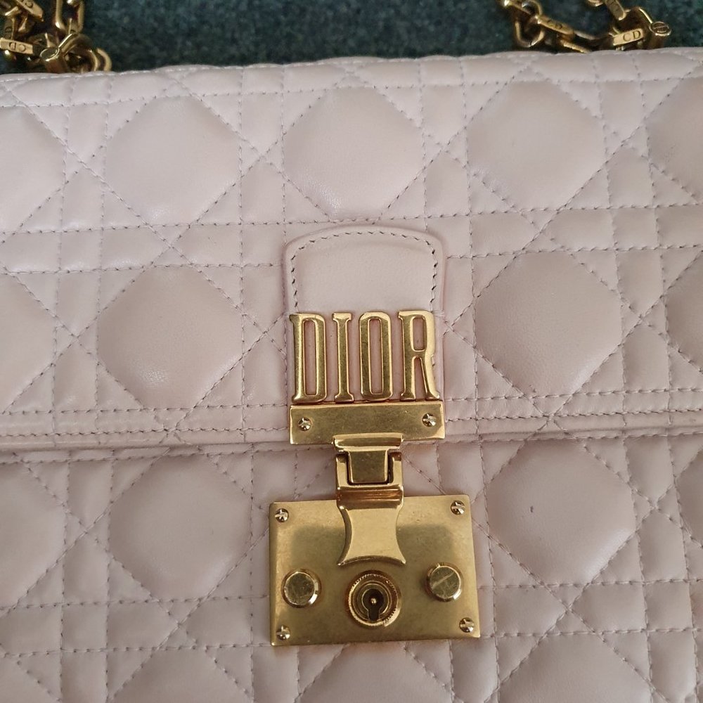 Soft Pink Dioraddict Leather Bag - Picture 13 of 14